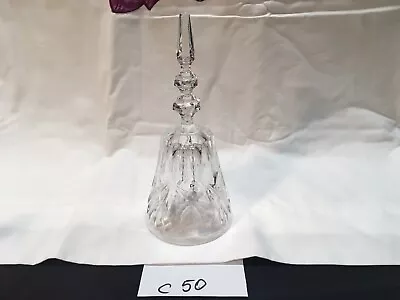 Buy Vintage Hand Cut Crystal Glass Bell Design W/6 Pointed Star Of David. • 7£