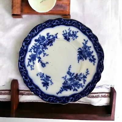 Buy Flow Blue Plate Antique Touraine By Stanley Pottery Co 1898 England • 28.39£