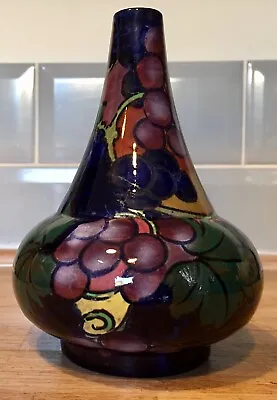 Buy Royal Stanley Jacobean Conical Stem Vase Bulbous Body Grapes Vine • 10£