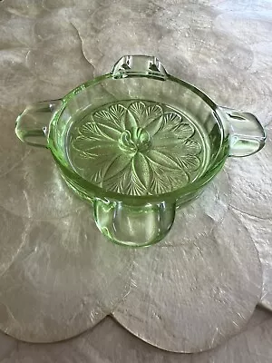 Buy Vintage Green Depression Glass Ashtray • 28.30£