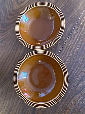 Buy Hornsea Heirloom Bowl Rimmed Soup Cereal Autumn Brown 1970s Vintage 17.5 Cm X 2 • 5£