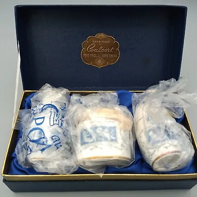 Buy Vintage Coalport Revelry Blue Bone China Cruet Set Boxed Unused • 9.99£