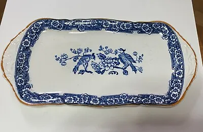 Buy Vintage Blue And White Oblong Plate The Homing Royal Venton Ware Selfridge • 10£