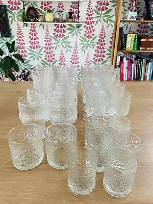 Buy Vintage 70's Ravenhead Siesta 31 Piece Set Glassware Drinking Glasses Tumblers • 80£