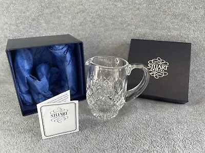 Buy Stuart Crystal Cut Glass Cream Jug 5” Acid Etched STUART Boxed • 28£