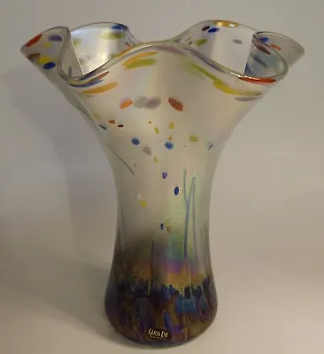 Buy  Mother's Garden Ruffle Vase By Glass Eye Studio Multicolor Discontinued • 34.96£