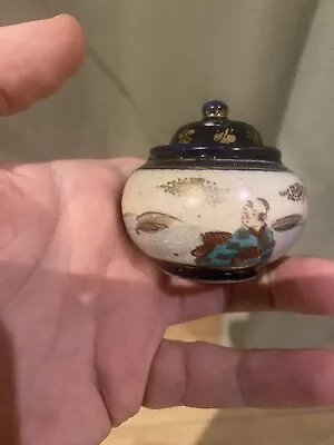 Buy Antique Japanese Miniature Satsuma Pottery Koro Incense Burner Kusube , Unmarked • 35.99£