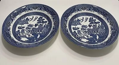Buy Willow Blue Dinnerware - Soup Bowls Only - By Churchill • 23.72£