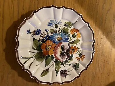 Buy Vintage Decorative Floral Bassano Italy Plate #11 • 28£