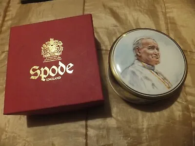 Buy Spode China Trinket Box Pope John Paul II • 5.99£