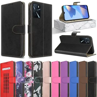 Buy For OPPO A57S A77 A76 A96 A16S A54 A74 A94 Case Leather Wallet Stand Phone Cover • 6.45£
