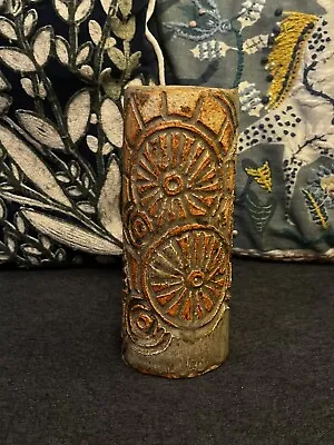 Buy Vintage Mid Century Bernard Rooke Hand Built Studio Pottery Mayan Vase Rare • 39.99£