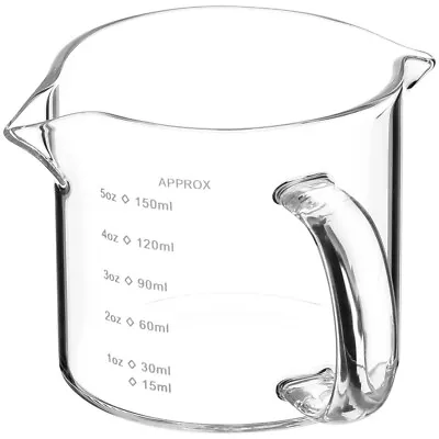 Buy  Dorm Creamer Pitcher Transparent Milk Cup Frothing Jug Mother Accessories • 9.85£