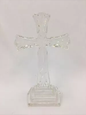 Buy Waterford Crystal Cut Glass Standing Cross Ornament Paperweight Crucifix ED • 49.99£