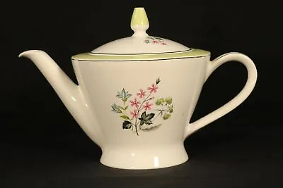 Buy Vintage Burleigh Ware Teapot Lime Green 14.5cm Diameter • 9.99£