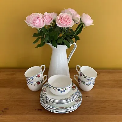 Buy Poole Pottery ‘Cranborne’ Afternoon Tea Set For 4 People - Vintage C.1980s • 20£