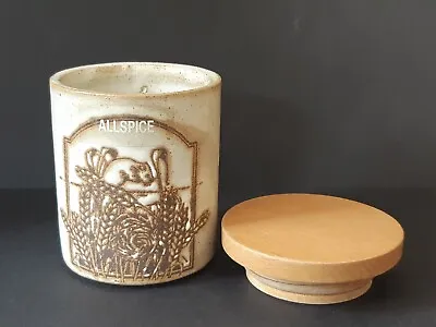 Buy Stoneware Studio Pottery DUNOON? HAZEL DORMOUSE Vintage Christmas Spice Jar • 10.95£