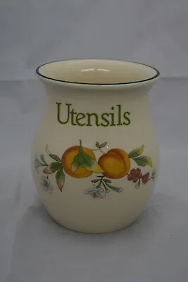 Buy Cloverleaf, Peaches & Cream Utensils Pot/jar, Cream & Green, Good Condition • 12£