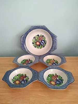 Buy Soho Pottery Solian Ware C1913-30 Art Deco Dessert Serving Dish & 4 Side Dishes • 8.99£