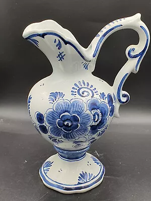Buy Vintage Antique Porcelain Delft Holland Ceramic Vase Pitcher Pot Vase Hand Painted • 60.61£