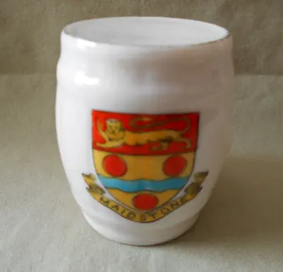 Buy Crest Ware Barrel Souvenir From Maidstone, Unboxed • 3£