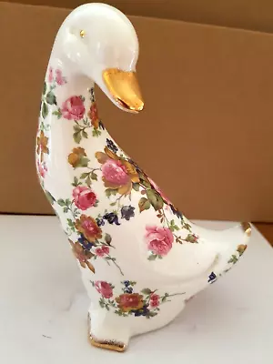 Buy Vintage Fenton China Company - English Bone China -  Flower Duck Figurine • 9.99£