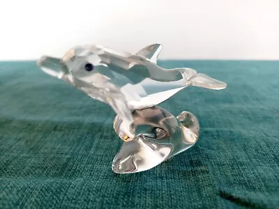 Buy Swarovski Crystal Dolphin On A Wave Rare Retired • 30£