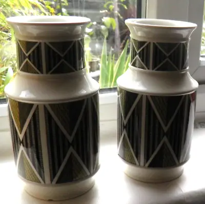 Buy Wedgwood Etruria Design 63 Storage Canister/ Jar Vase Geometric X2 See Descript. • 8.95£