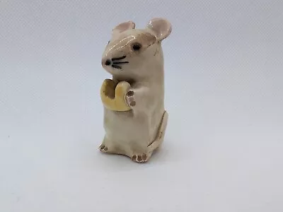 Buy Cute Studio Pottery Mouse Eating Cheese Ornament Decorative Figurine Devonshire  • 9.95£