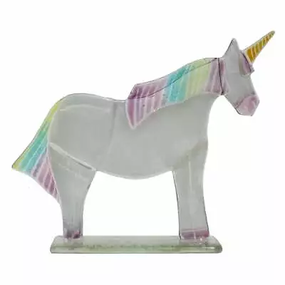 Buy D & J Glassware Hope The Unicorn Fused Glass Animal • 26.99£