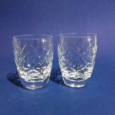 Buy Crystal Glass 2 X Hand Cut Whiskey Tumblers  • 13.95£