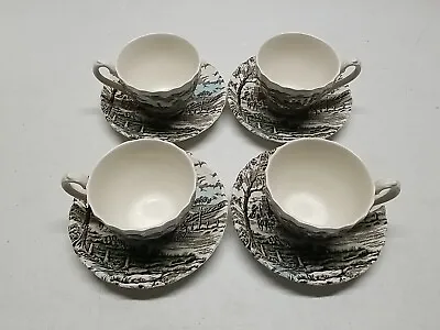 Buy Myott Royal Mail Tea Cup & Saucer Dish Set Of 4 Staffordshire Made In England • 36.84£