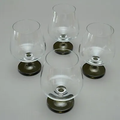 Buy 4x Rosenthal Studio Line Cognac Glass Berlin Georg Jensen Round Stand 60s V. • 64£