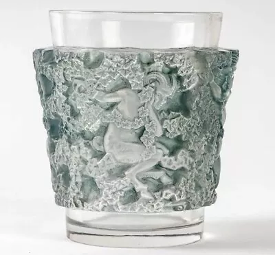 Buy René Lalique R.Lalique Blue Glass Patina Blue Glass Bacchus Vase • 1,587.90£