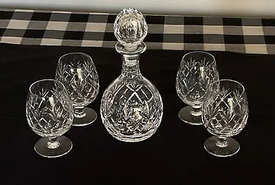 Buy Royal Doulton Crystal A”Georgian” Small Decanter + Cognac Glasses X 4 • 20£
