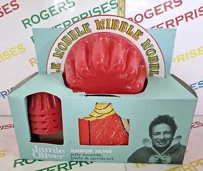 Buy Jamie Oliver Junior Jamie Jelly Moulds, Plate & Apron Set NEW Box Untidy • 17.99£