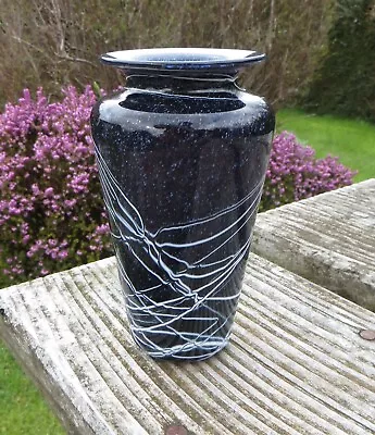 Buy Classic Random Trails Will Shakspeare Art Glass Vase,  Black, British Art Glass • 49.99£