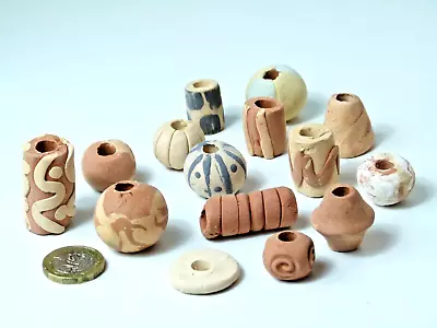 Buy Huge Job Lot 3.2 Kg Decorative Fired Earthenware Unglazed Pottery Craft Beads • 29.99£