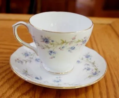 Buy DUCHESS  TRANQUILITY   Blue Flowers Cup & Saucer  Bone China ENGLAND • 7.57£