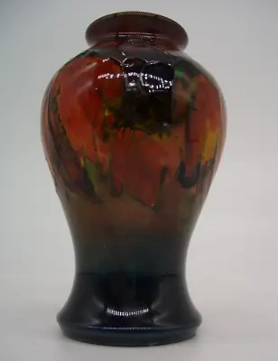 Buy Flambe Moorcroft Leaf & Berries Vase By William Moorcroft Potter To HM Queen 991 • 395£