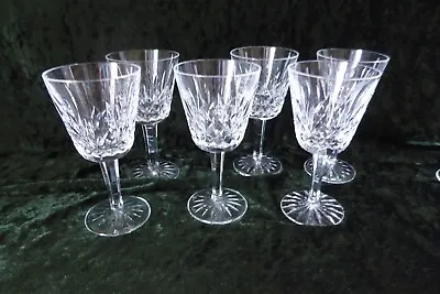 Buy Waterford Crystal Lismore Pattern  Set Of 6 Claret Red Wine Glasses 5 7/8  • 114.99£