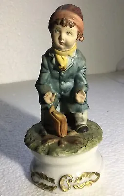 Buy Rare Capodimonte Porcelain Figurine By Fornili; Seated Boy Warming Hands On Fire • 7.99£