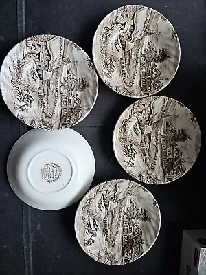 Buy Vintage Ridgway Ironstone Hand Engraved Set Of 5  Hayride  Small Bowls • 8£