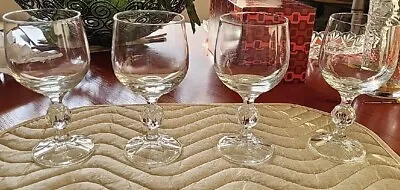 Buy Claudia Czechoslovakia Crystal Cordial Wine Glasses Set Of 4 • 28.34£