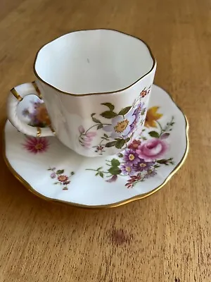 Buy Royal Crown Derby Posies Coffee Cup And Saucer English Bone China • 15£