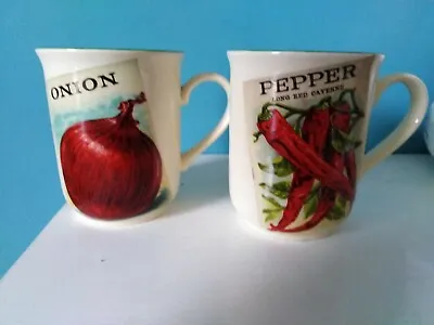 Buy Poole Pottery Set Of 2  Individual  'Seed Packets' Mugs • 50£