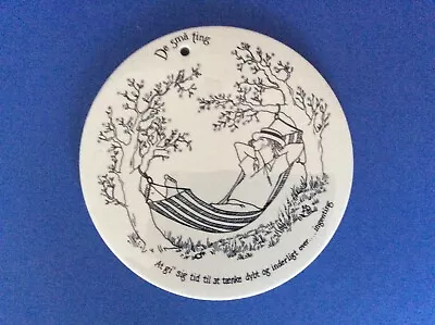 Buy Nymolle Danish Pottery Wall Plate By Karen Marie Fabricious “ The Little Things” • 19.50£