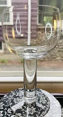 Buy 1970's Mid Mod Sweden Column Wine Glass Thick Stem 8 OZ Orrefors Crystal Set-4 • 151.73£