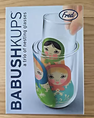Buy Fred Babushkups 3 Piece Stacking Drinking Glasses A Trio Of Nesting Glasses • 17.99£