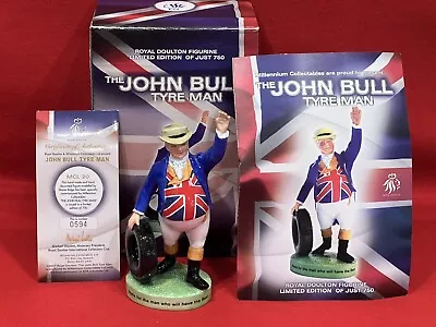 Buy Royal Doulton Advertising Millennium John Bull Tyre Man Figurine Boxed • 65.99£